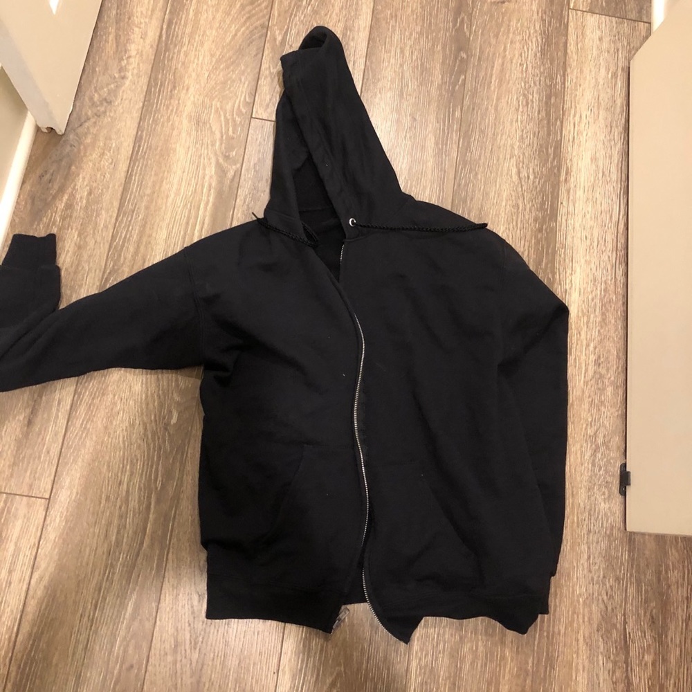 Black zip up jacket